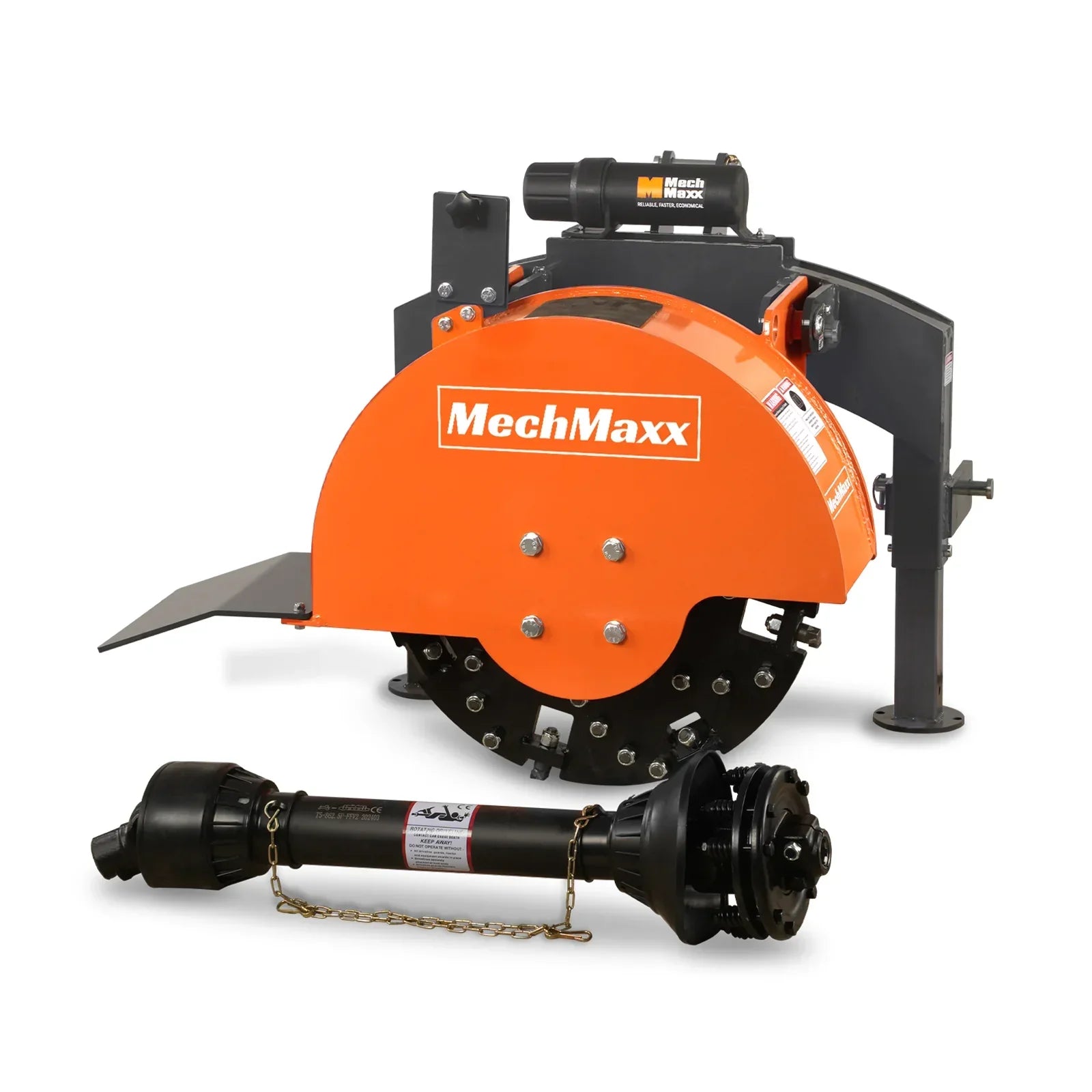 3-Point PTO Stump Grinder with 34 Carbide Teeth (PTO Shaft Included with Slip Clutch),  for 15-45HP Tractor,
