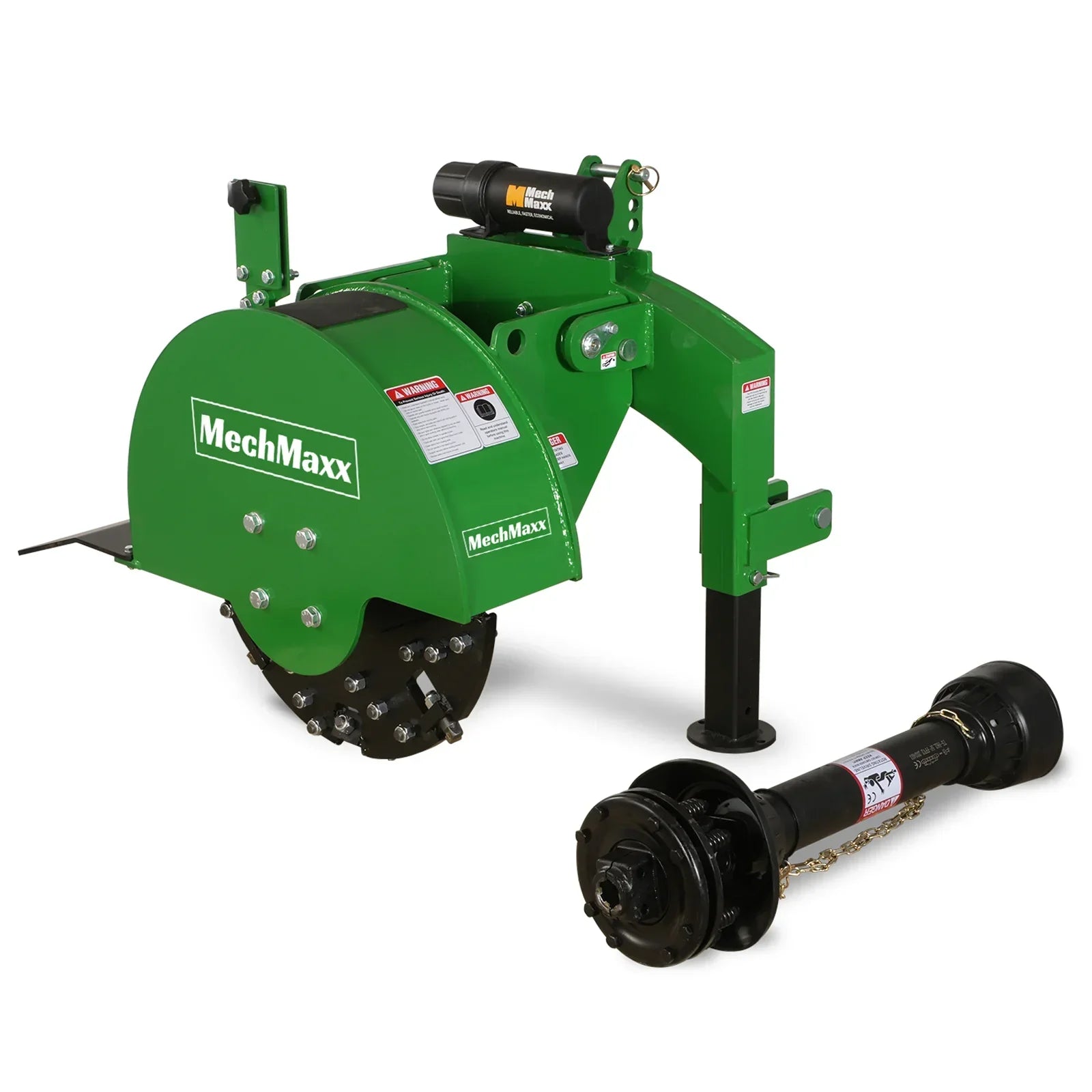 3-Point PTO Stump Grinder with 34 Carbide Teeth (PTO Shaft Included with Slip Clutch),  for 15-45HP Tractor,