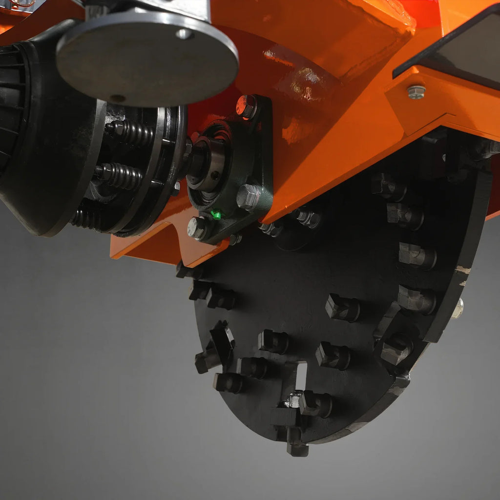 3-Point PTO Stump Grinder with 34 Carbide Teeth (PTO Shaft Included with Slip Clutch),  for 15-45HP Tractor,
