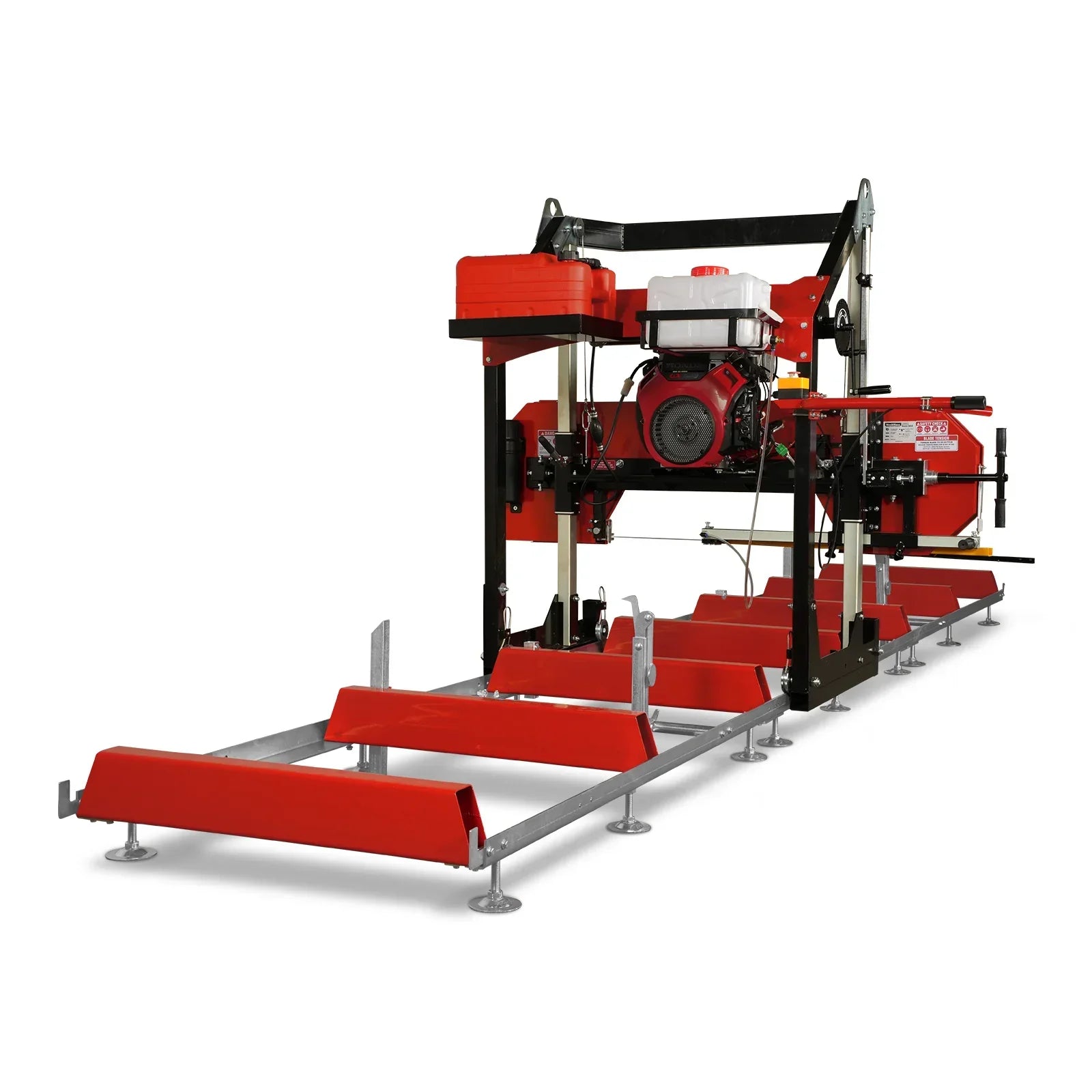36" MAX Portable Sawmill,  25HP 688cc HONDA GX690 V-Twin Engine,  35" Board Width,  20' Track Length,  (10 Blades Included)