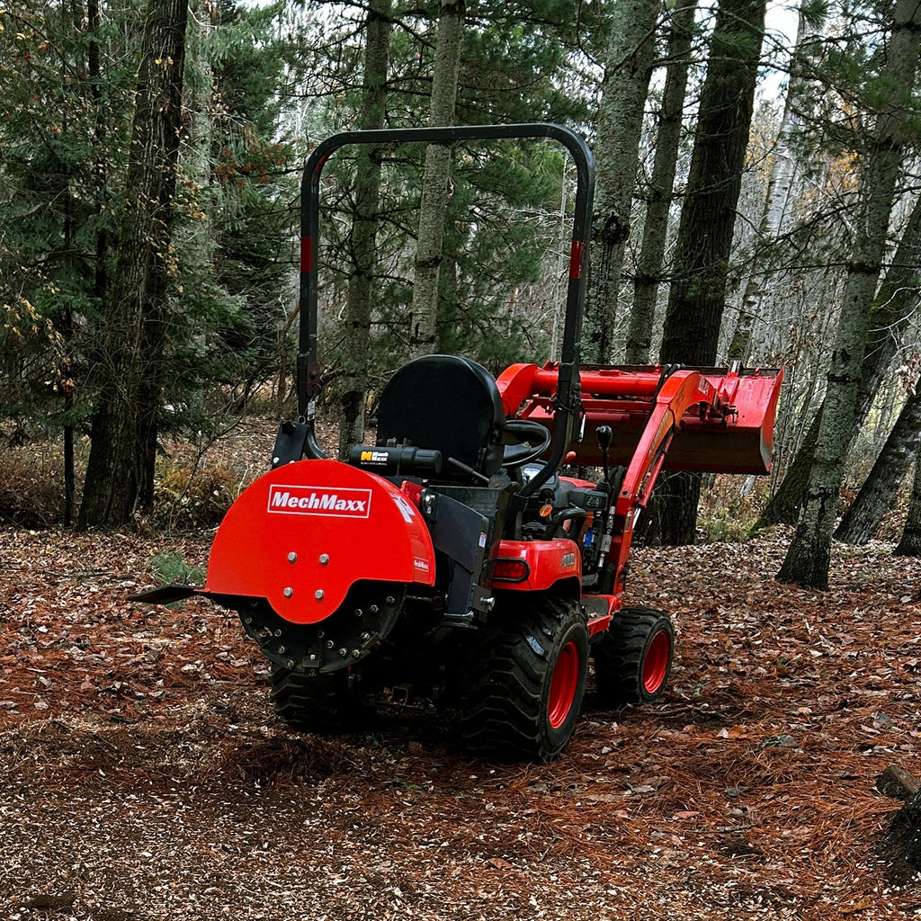 3-Point PTO Stump Grinder with 34 Carbide Teeth (PTO Shaft Included with Slip Clutch),  for 15-45HP Tractor,