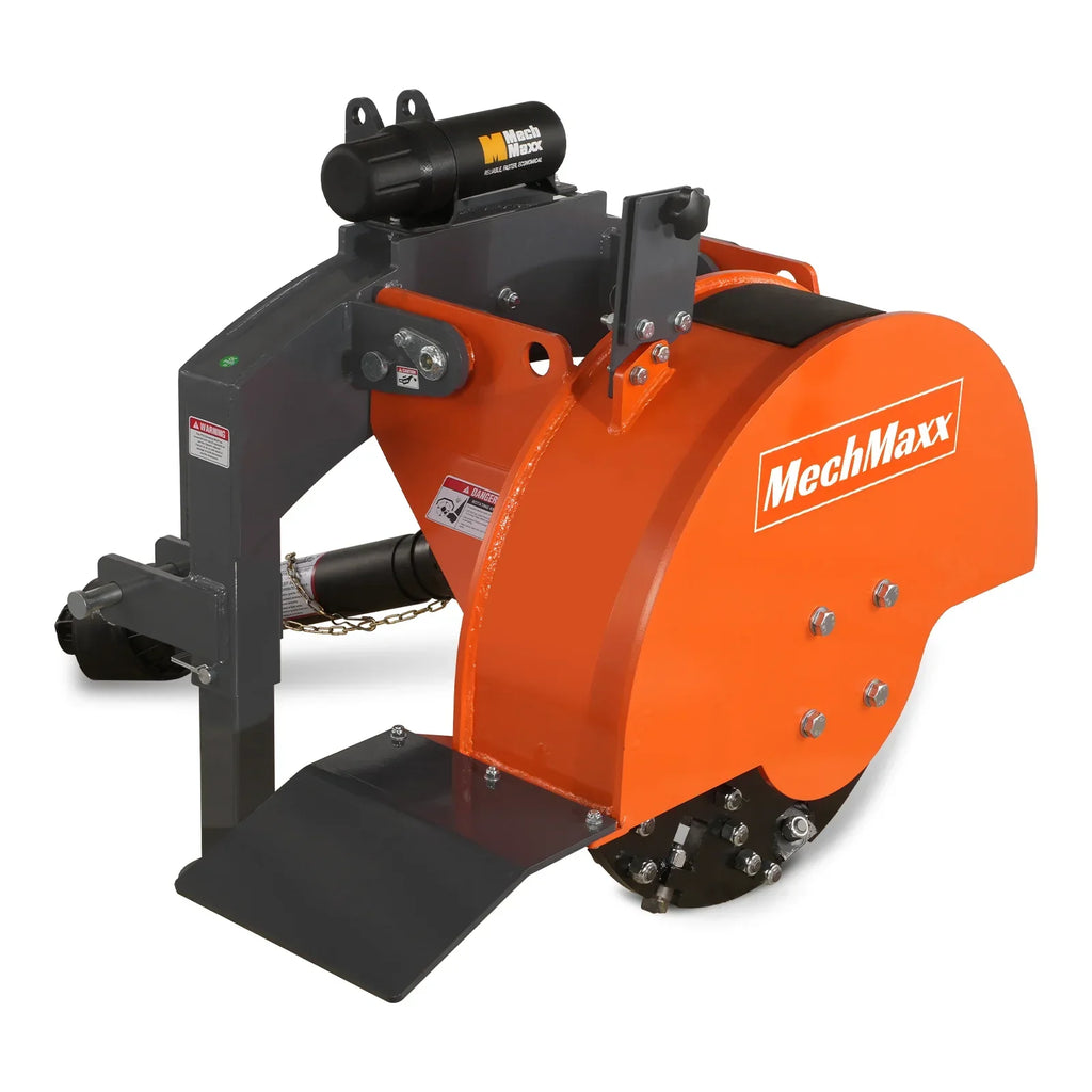 3-Point PTO Stump Grinder with 34 Carbide Teeth (PTO Shaft Included with Slip Clutch),  for 15-45HP Tractor,