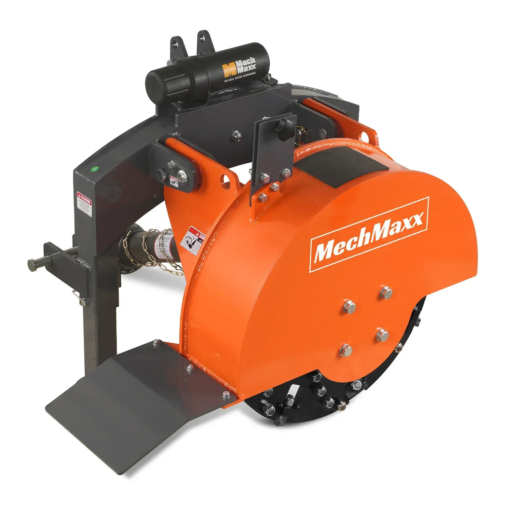 3-Point PTO Stump Grinder with 34 Carbide Teeth (PTO Shaft Included with Slip Clutch),  for 15-45HP Tractor,