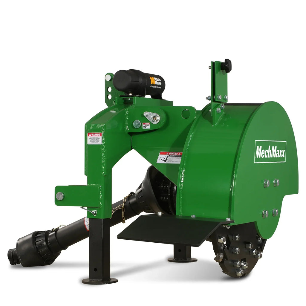3-Point PTO Stump Grinder with 34 Carbide Teeth (PTO Shaft Included with Slip Clutch),  for 15-45HP Tractor,