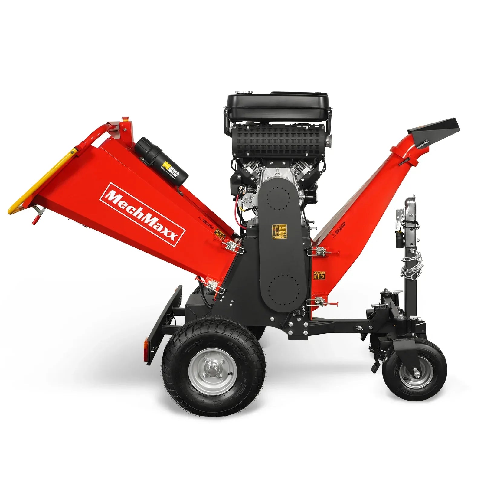 8 inch ZONSEN E-Start 1000cc 35hp Gas Powered 4 - Wheel Drum Wood Chipper with Taillight ,